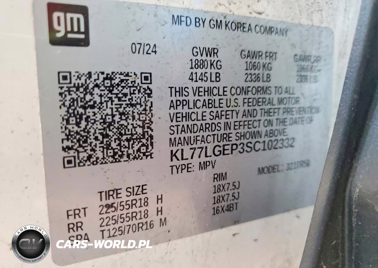 2025 Chevrolet Trax 1Rs VIN:KL77LGEP3SC102332 - 12