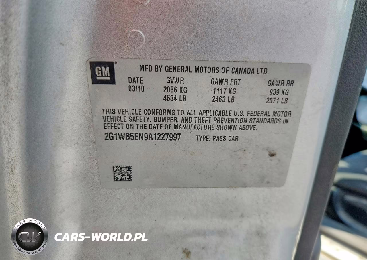 2010 Chevrolet Impala Lt VIN:2G1WB5EN9A1227997 - 12