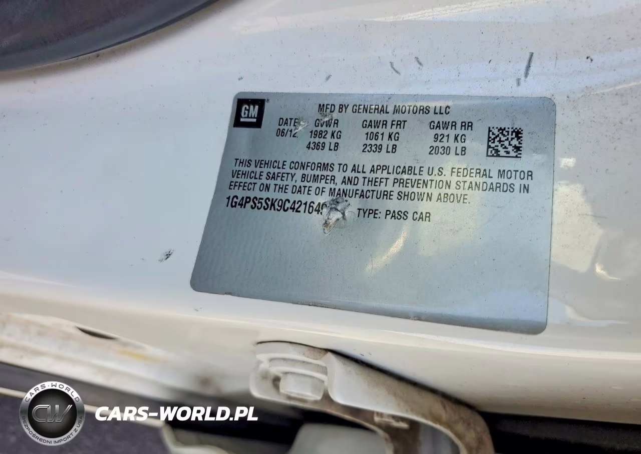 2012 Buick Verano VIN:1G4PS5SK9C4216491 - 12