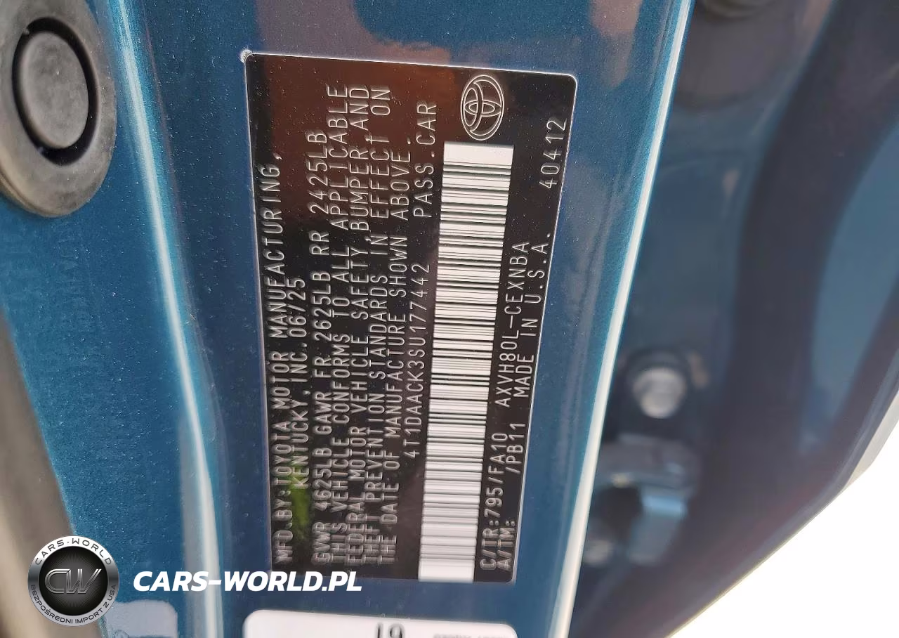 2025 Toyota Camry Le VIN:4T1DAACK3SU177442 - 12