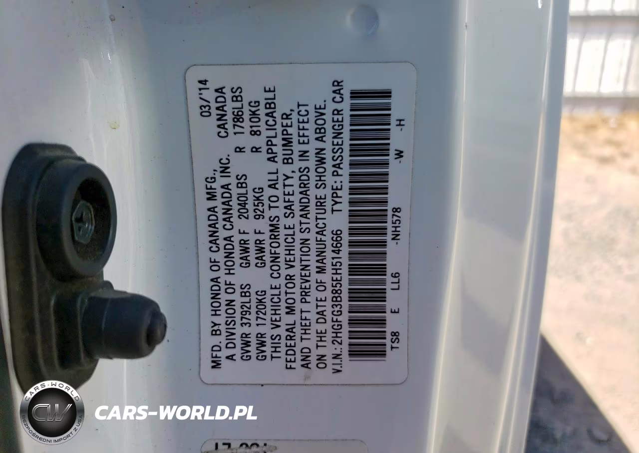 2014 Honda Civic Ex VIN:2HGFG3B85EH514666 - 12