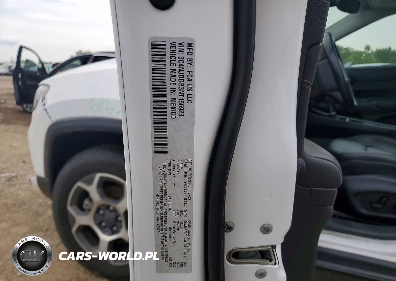 2022 Jeep Compass Trailhawk VIN:3C4NJDDB3NT156923 - 12