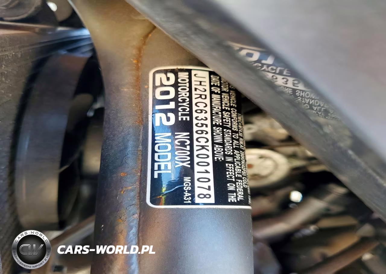 2012 Honda Nc700X VIN:JH2RC6356CK001078 - 9