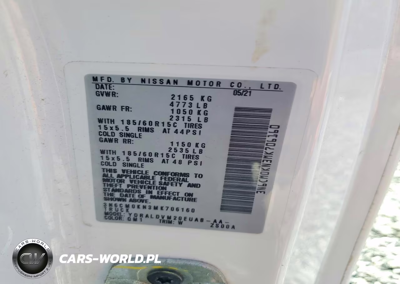 2021 Nissan Nv200 S VIN:3N6CM0KN3MK706160 - 13