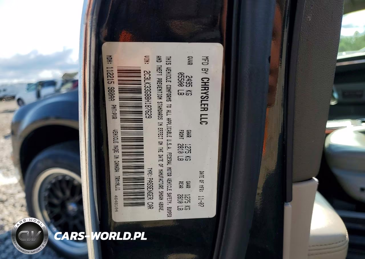 2008 Chrysler 300 Limited VIN:2C3LK33G88H187629 - 13