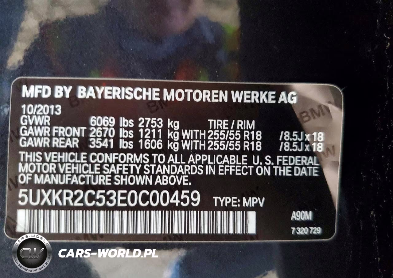 2014 BMW X5 Sdrive35I VIN:5UXKR2C53E0C00459 - 12