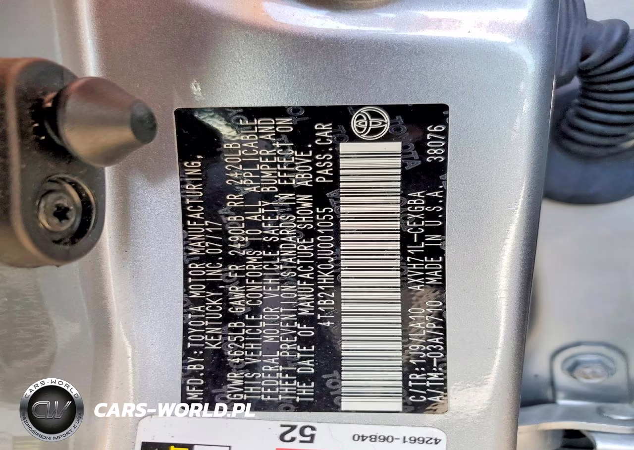 2018 Toyota Camry Hybrid Xle VIN:4T1B21HK0JU001055 - 12