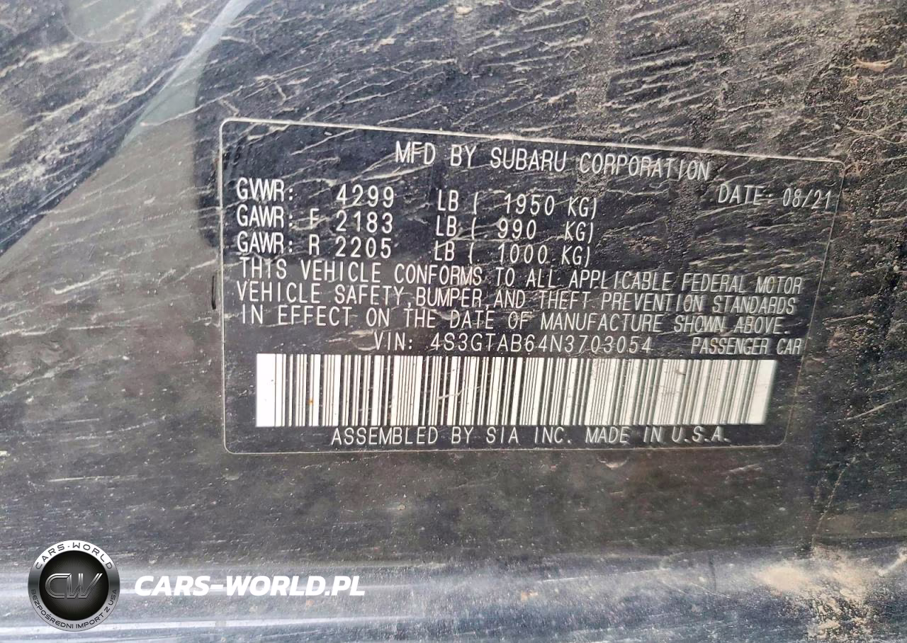 2022 Subaru Impreza VIN:4S3GTAB64N3703054 - 12