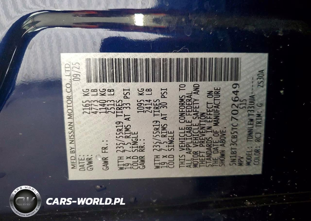 2026 Nissan Rogue Sl VIN:5N1BT3CB5TC702649 - 13