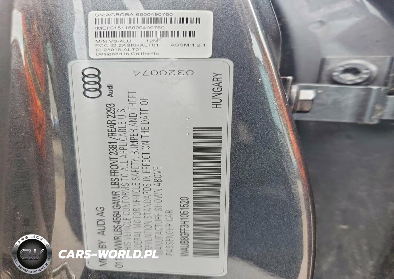 2017 Audi A3 Premium VIN:WAUB8GFF3H1051520 - 12