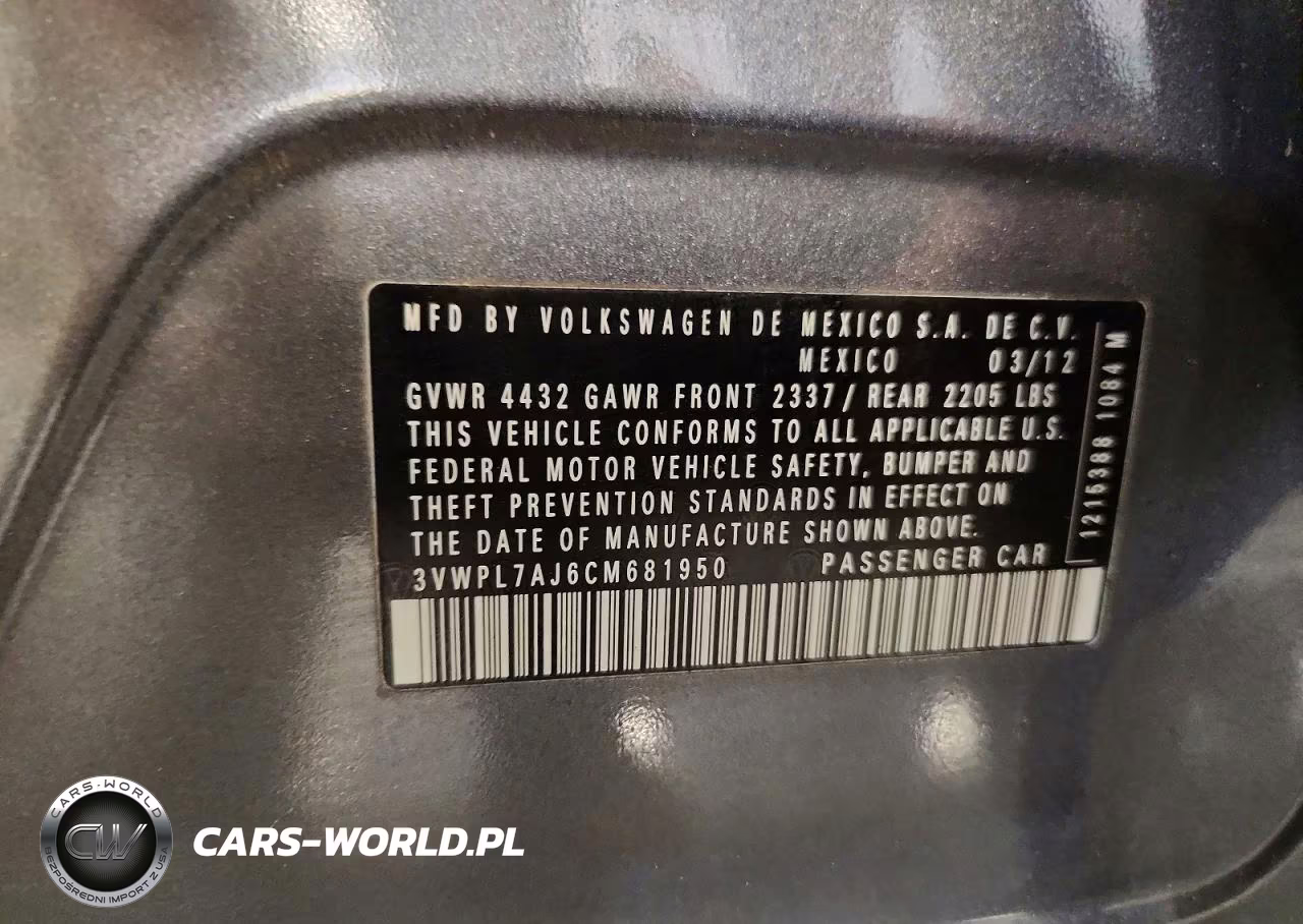 2012 Volkswagen Jetta Tdi VIN:3VWPL7AJ6CM681950 - 13