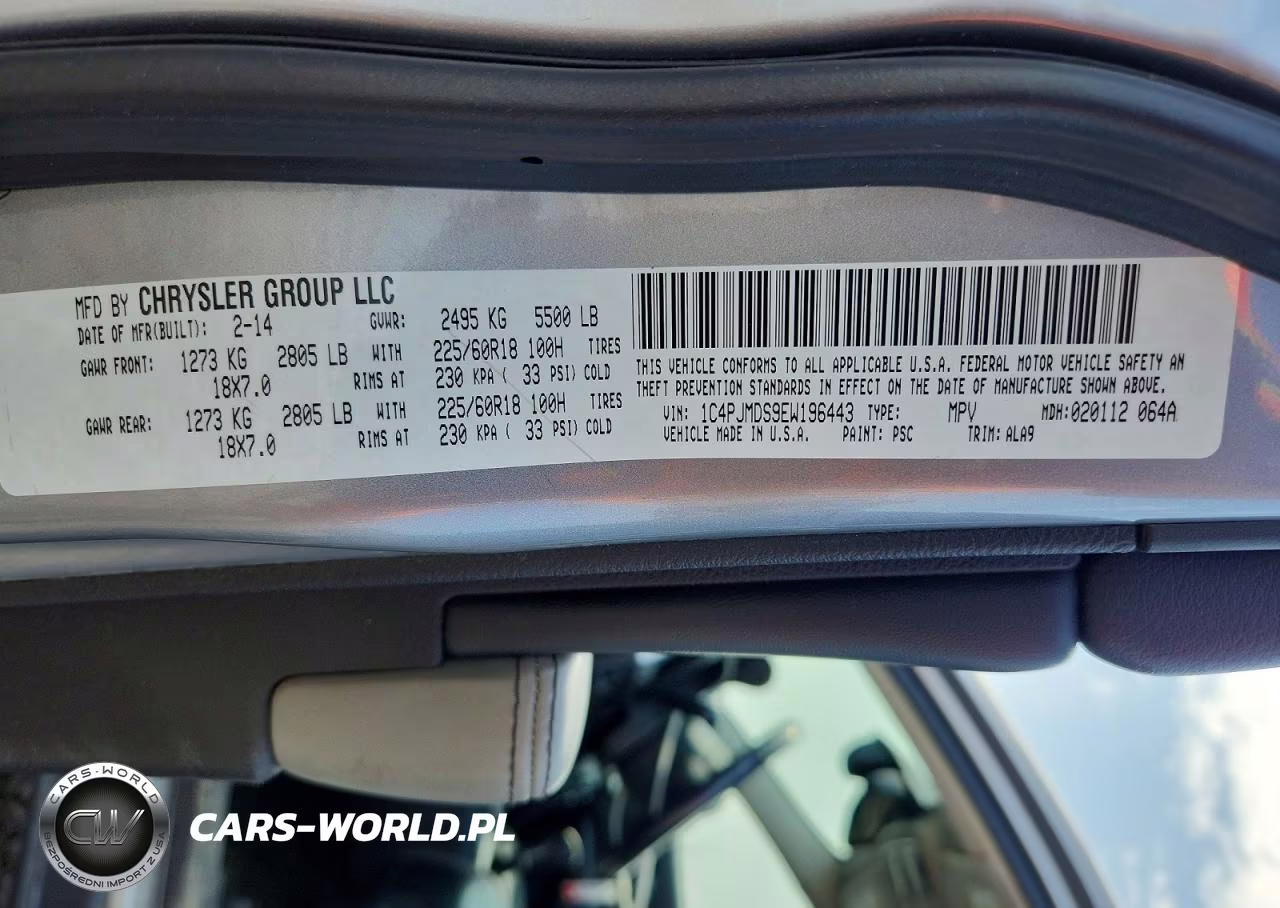2014 Jeep Cherokee Limited VIN:1C4PJMDS9EW196443 - 13