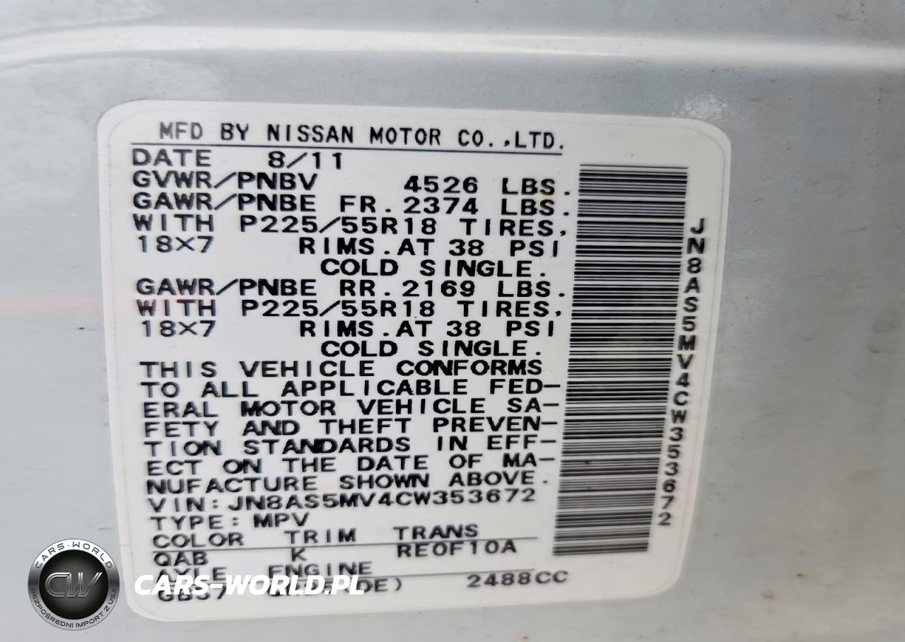 2012 Nissan Rogue S VIN:JN8AS5MV4CW353672 - 13