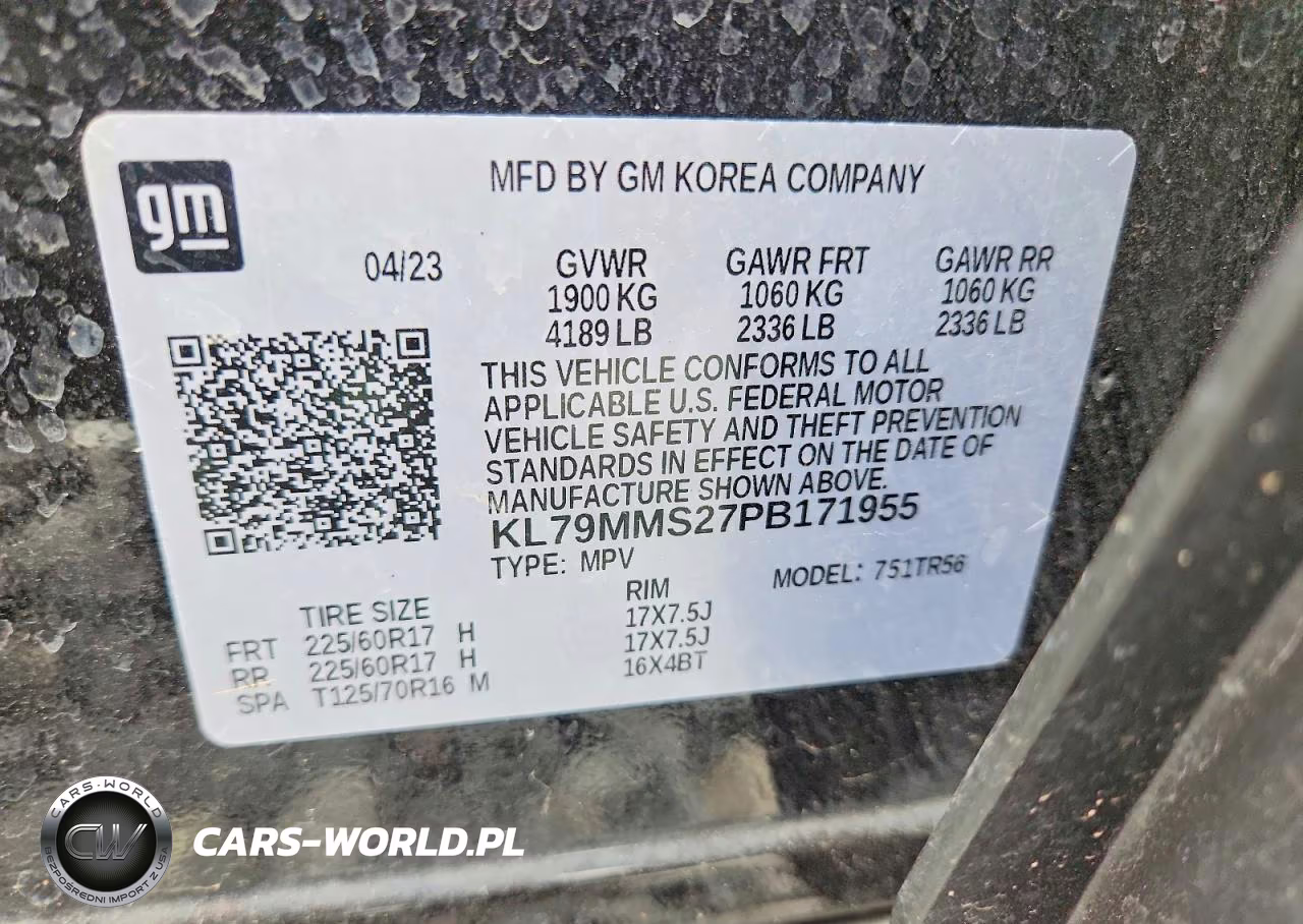 2023 Chevrolet Trailblazer Ls VIN:KL79MMS27PB171955 - 13