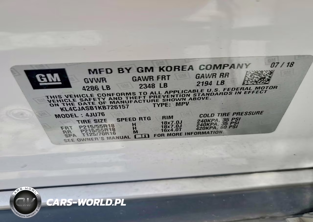 2019 Buick Encore Preferred VIN:KL4CJASB1KB726157 - 12
