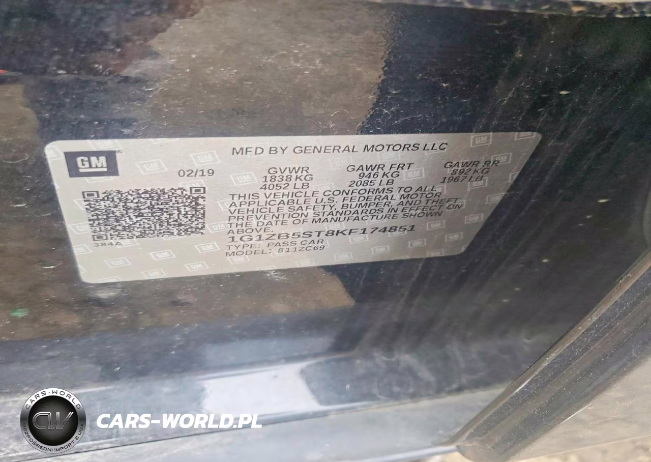 2019 Chevrolet Malibu Ls VIN:1G1ZB5ST8KF174851 - 12