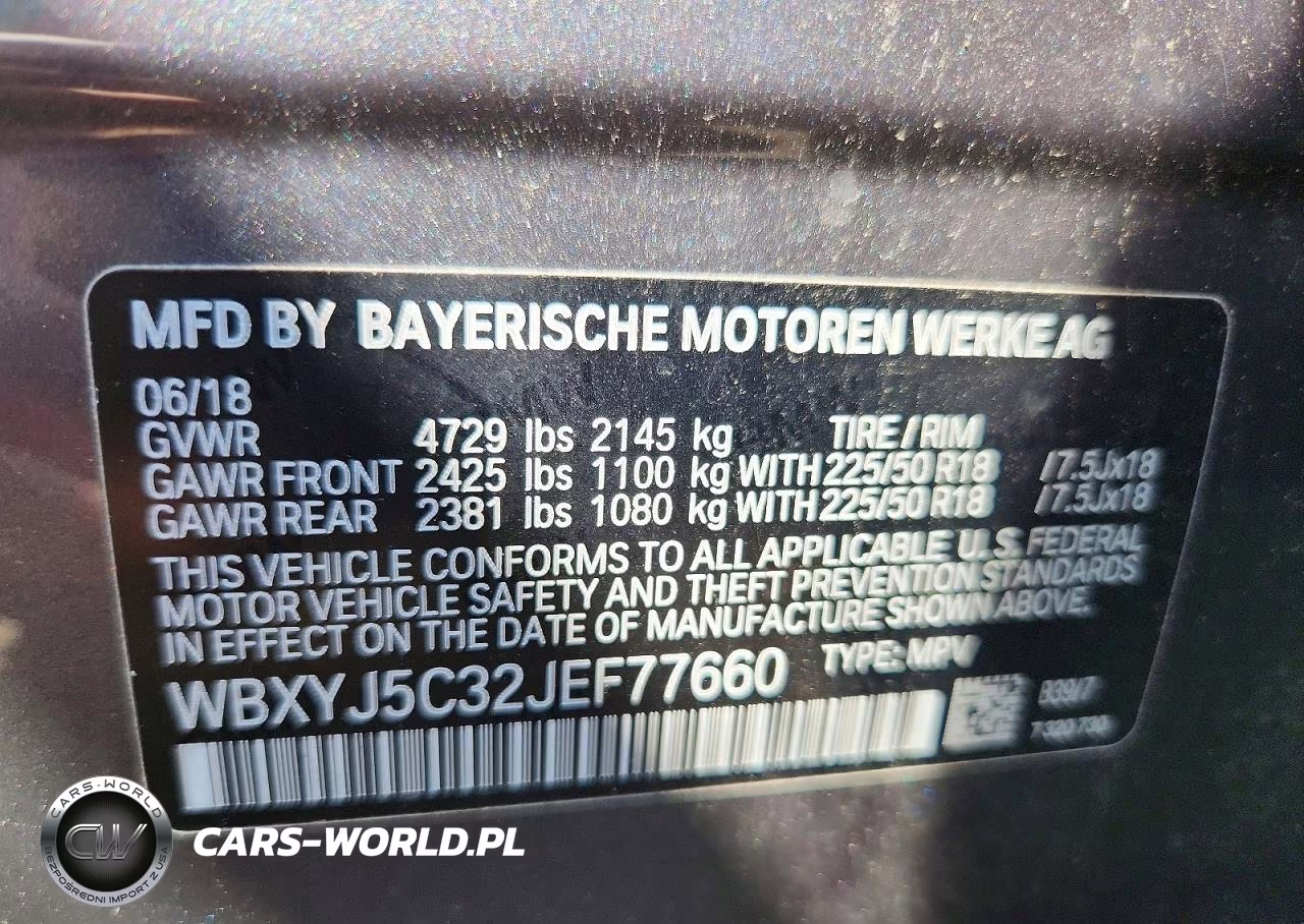 2018 BMW X2 xDrive28I VIN:WBXYJ5C32JEF77660 - 12