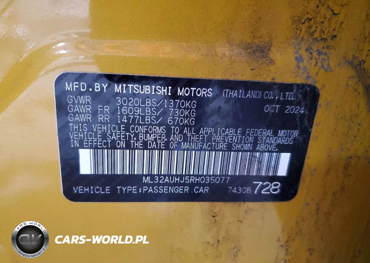 2024 Mitsubishi Mirage Es VIN:ML32AUHJ5RH035077 - 13