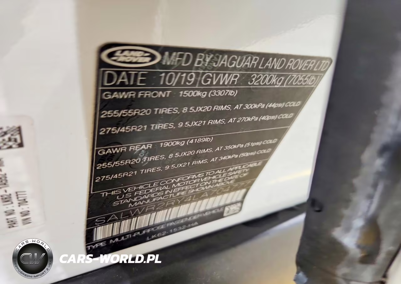 2020 Land Rover Range Rover Sport Hse VIN:SALWR2RY4LA704777 - 13