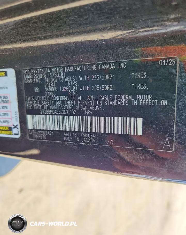 2025 Lexus Rx 350H Premium VIN:2T2BBMCA8SC076102 - 13