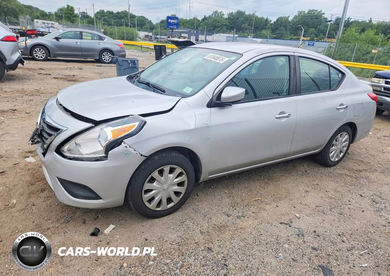 2019 Nissan Versa Sv VIN:3N1CN7AP5KL846247 - 1