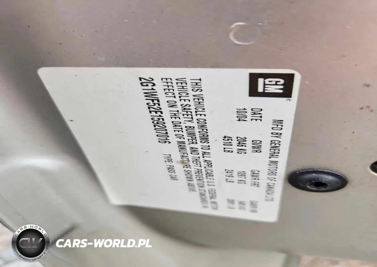 2005 Chevrolet Impala VIN:2G1WF52E159207016 - 12