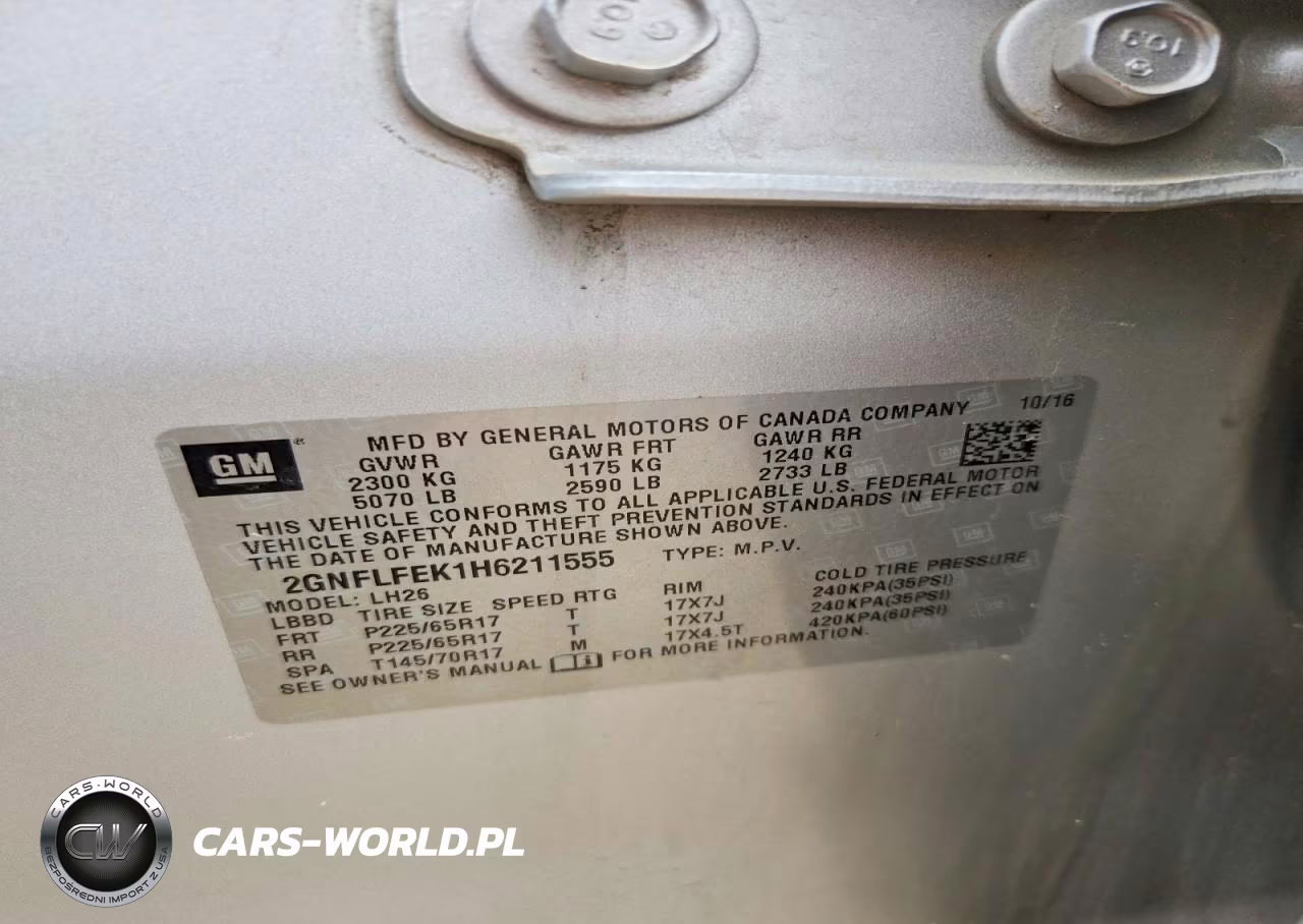 2017 Chevrolet Equinox Lt VIN:2GNFLFEK1H6211555 - 14