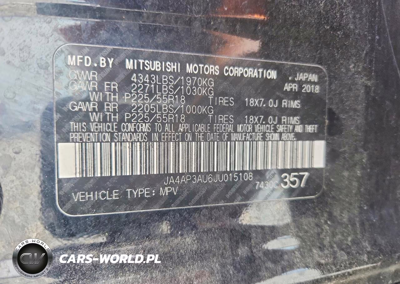 2018 Mitsubishi Outlander Sport Es VIN:JA4AP3AU6JU015108 - 13
