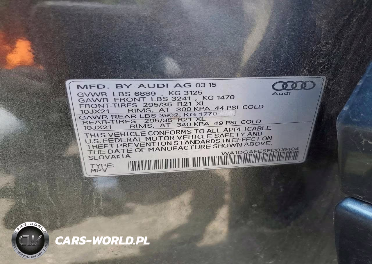 2015 Audi Q7 Prestige VIN:WA1DGAFE5FD019404 - 12