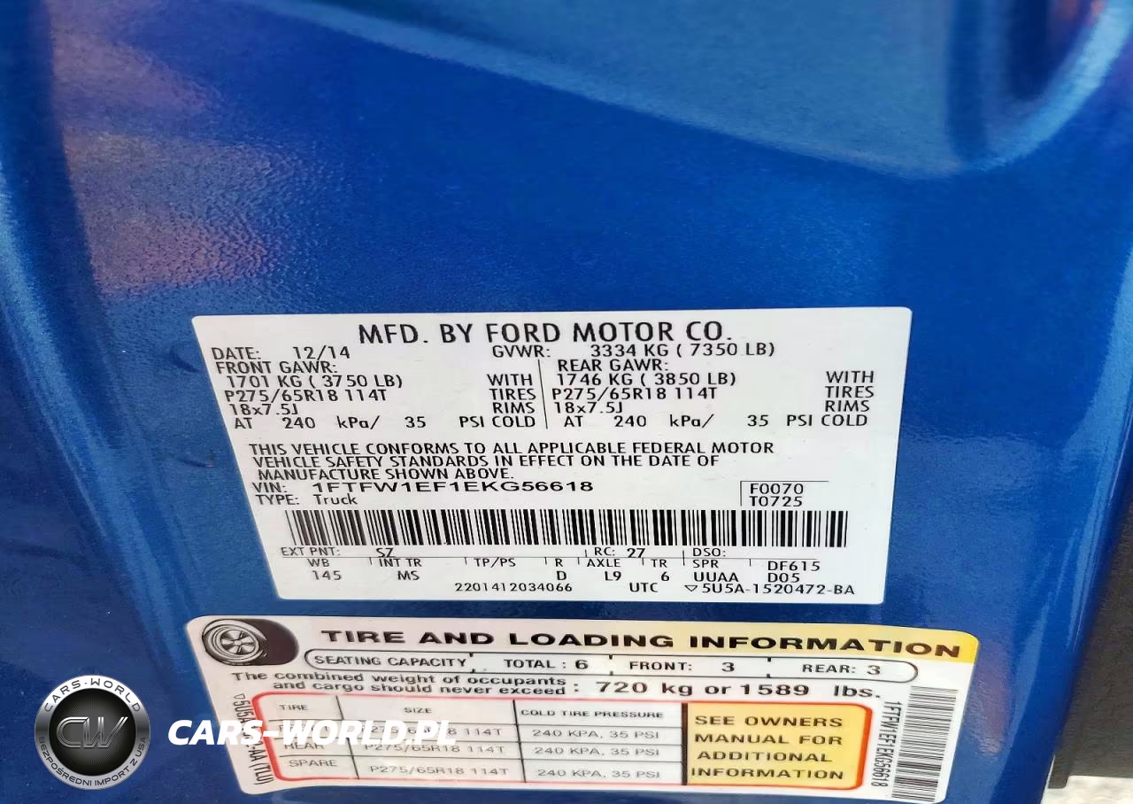 2014 Ford F150 Supercrew VIN:1FTFW1EF1EKG56618 - 12
