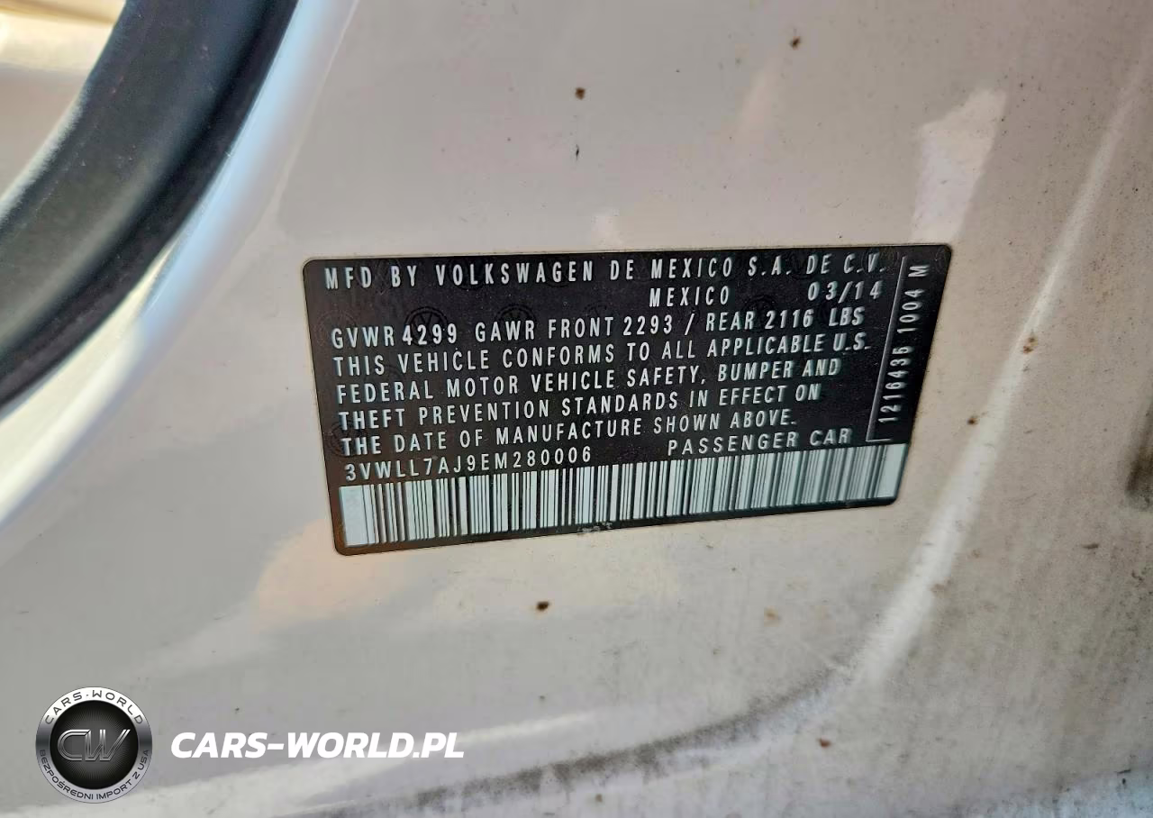 2014 Volkswagen Jetta Tdi VIN:3VWLL7AJ9EM280006 - 12