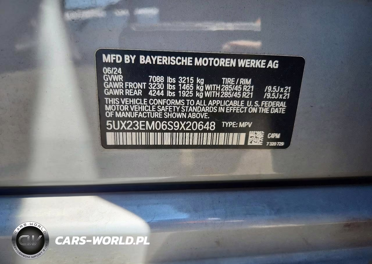 2025 BMW X7 xDrive40I VIN:5UX23EM06S9X20648 - 13