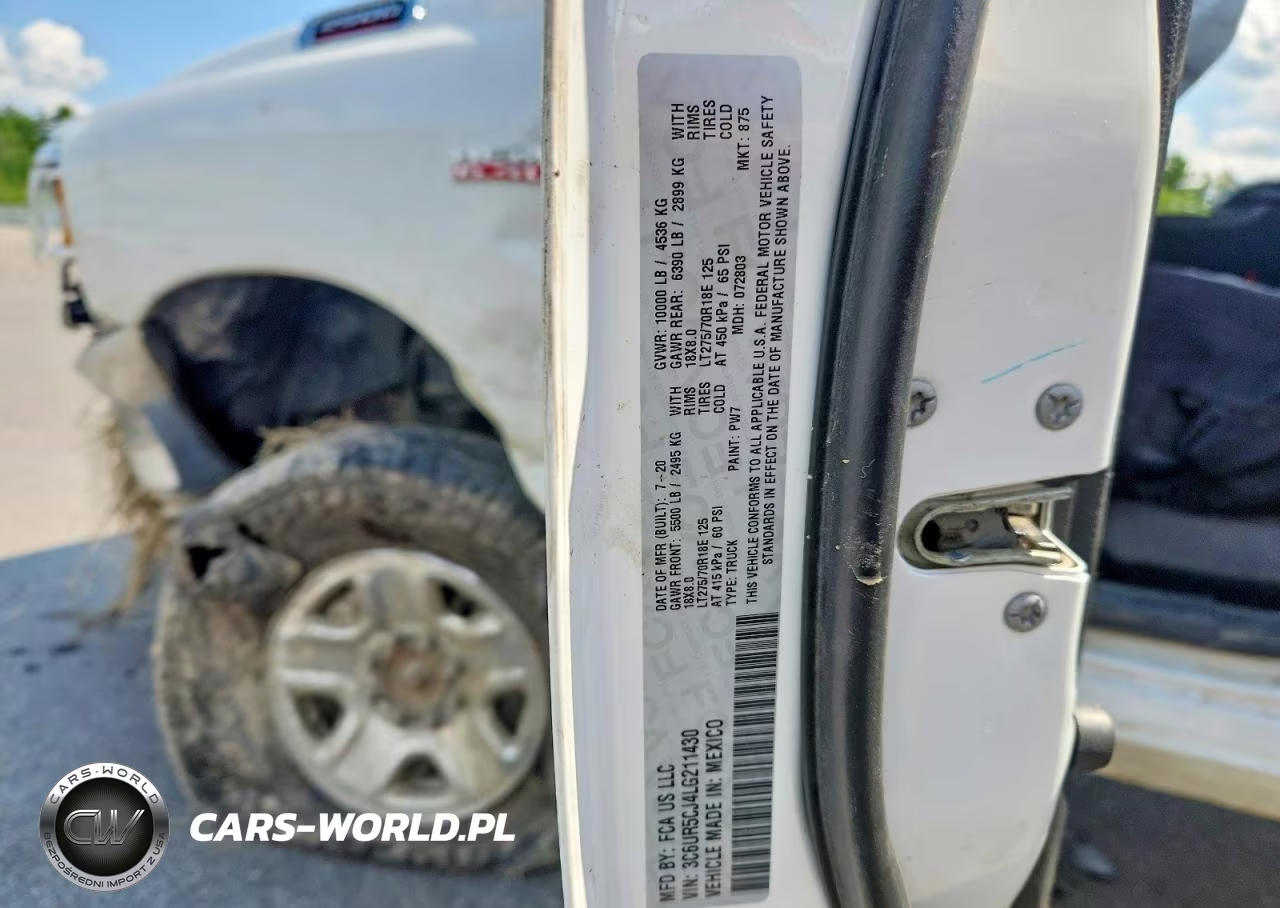 2020 Ram 2500 Tradesman VIN:3C6UR5CJ4LG211430 - 12