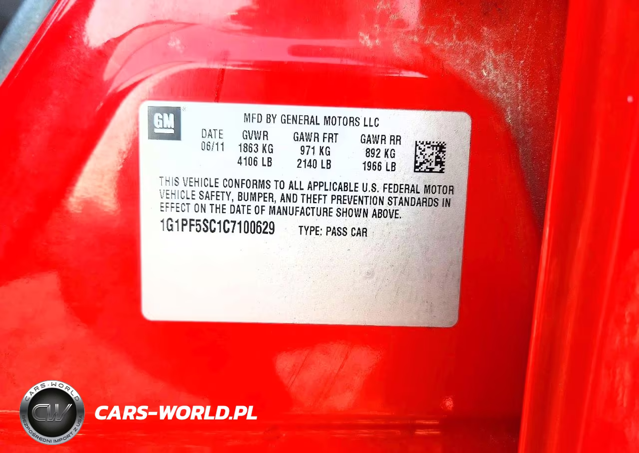 2012 Chevrolet Cruze Lt VIN:1G1PF5SC1C7100629 - 12
