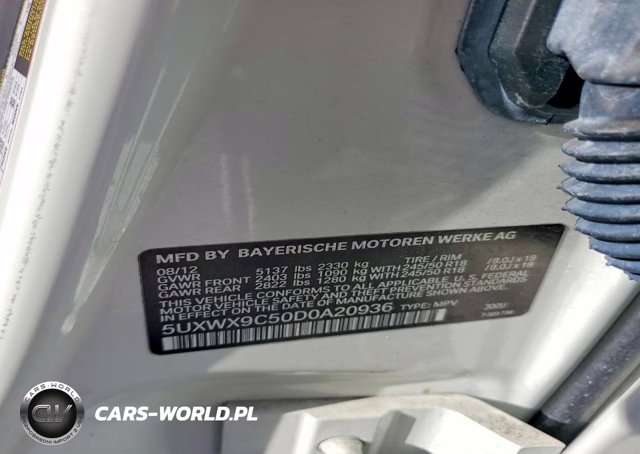 2013 BMW X3 xDrive28I VIN:5UXWX9C50D0A20936 - 13