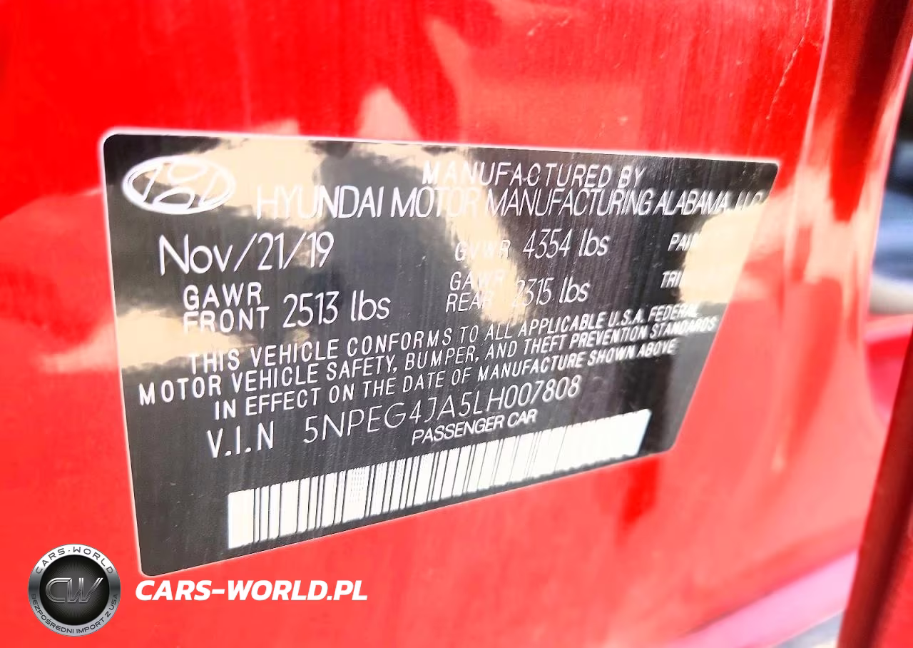 2020 Hyundai Sonata Se VIN:5NPEG4JA5LH007808 - 13