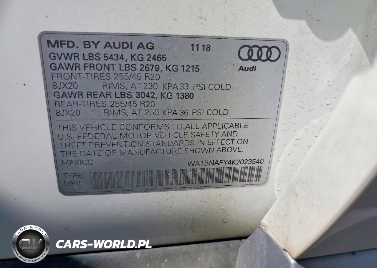 2019 Audi Q5 Premium Plus VIN:WA1BNAFY4K2023540 - 13