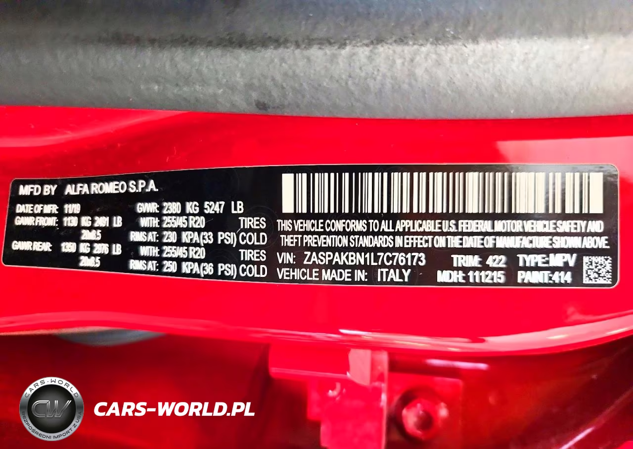 2020 Alfa Romeo Stelvio Ti VIN:ZASPAKBN1L7C76173 - 13