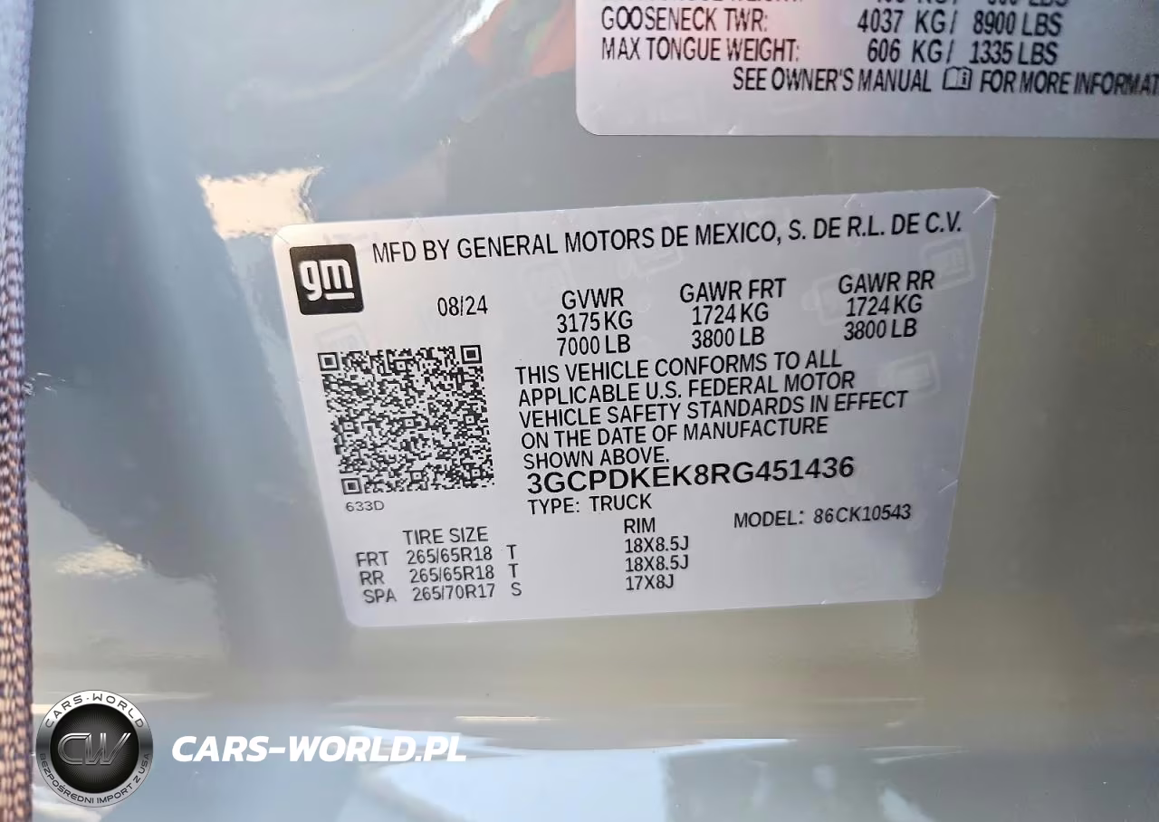 2024 Chevrolet Silverado K1500 Lt-L VIN:3GCPDKEK8RG451436 - 12