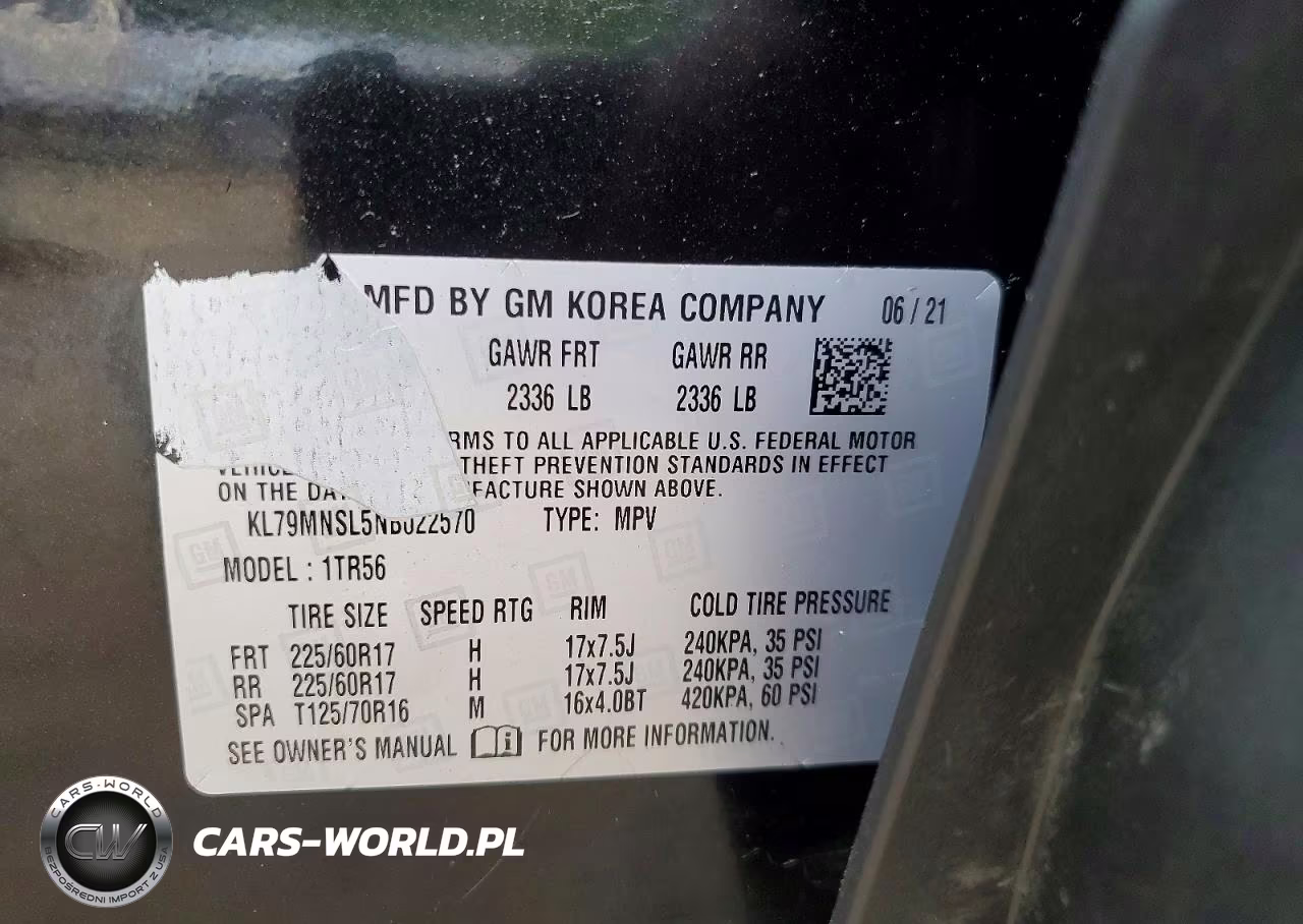 2022 Chevrolet Trailblazer Ls VIN:KL79MNSL5NB022570 - 13