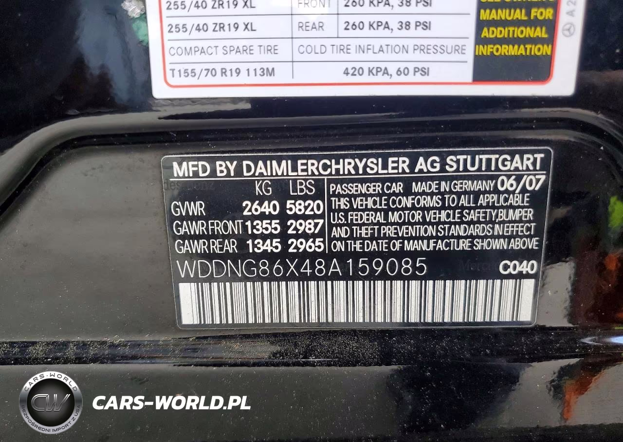 2008 Mercedes-Benz S 550 4Matic VIN:WDDNG86X48A159085 - 12