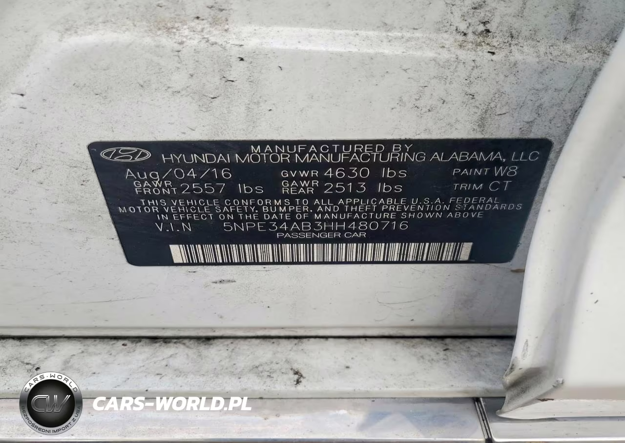 2017 Hyundai Sonata Sport 2.0T VIN:5NPE34AB3HH480716 - 12