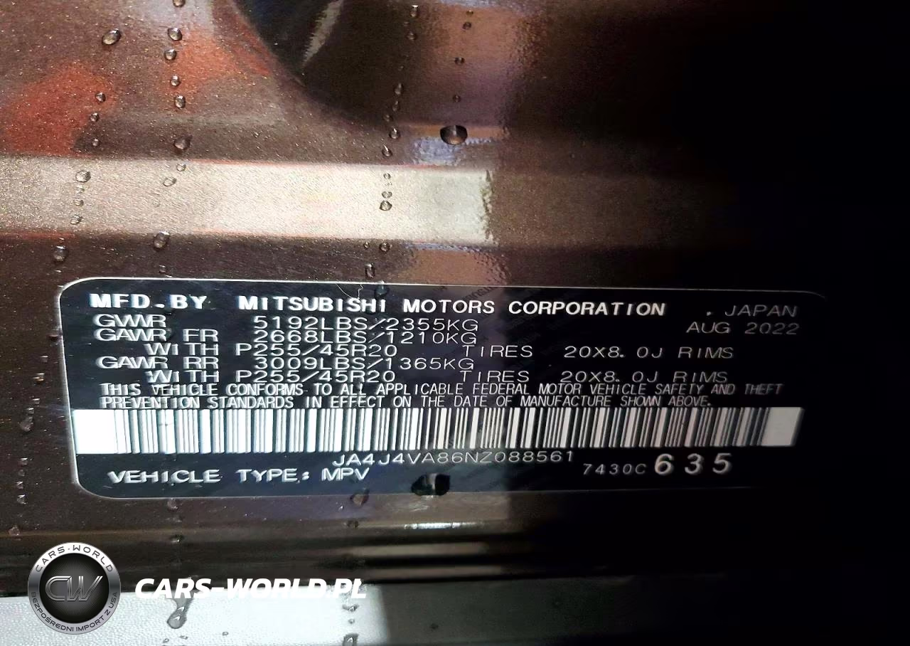 2022 Mitsubishi Outlander Sel VIN:JA4J4VA86NZ088561 - 13