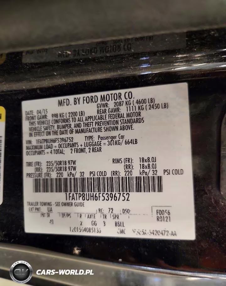 2015 Ford Mustang VIN:1FATP8UH6F5396752 - 12