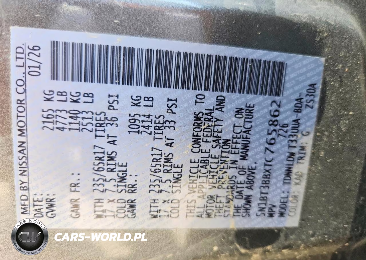 2026 Nissan Rogue Sv VIN:5N1BT3BBXTC765862 - 13