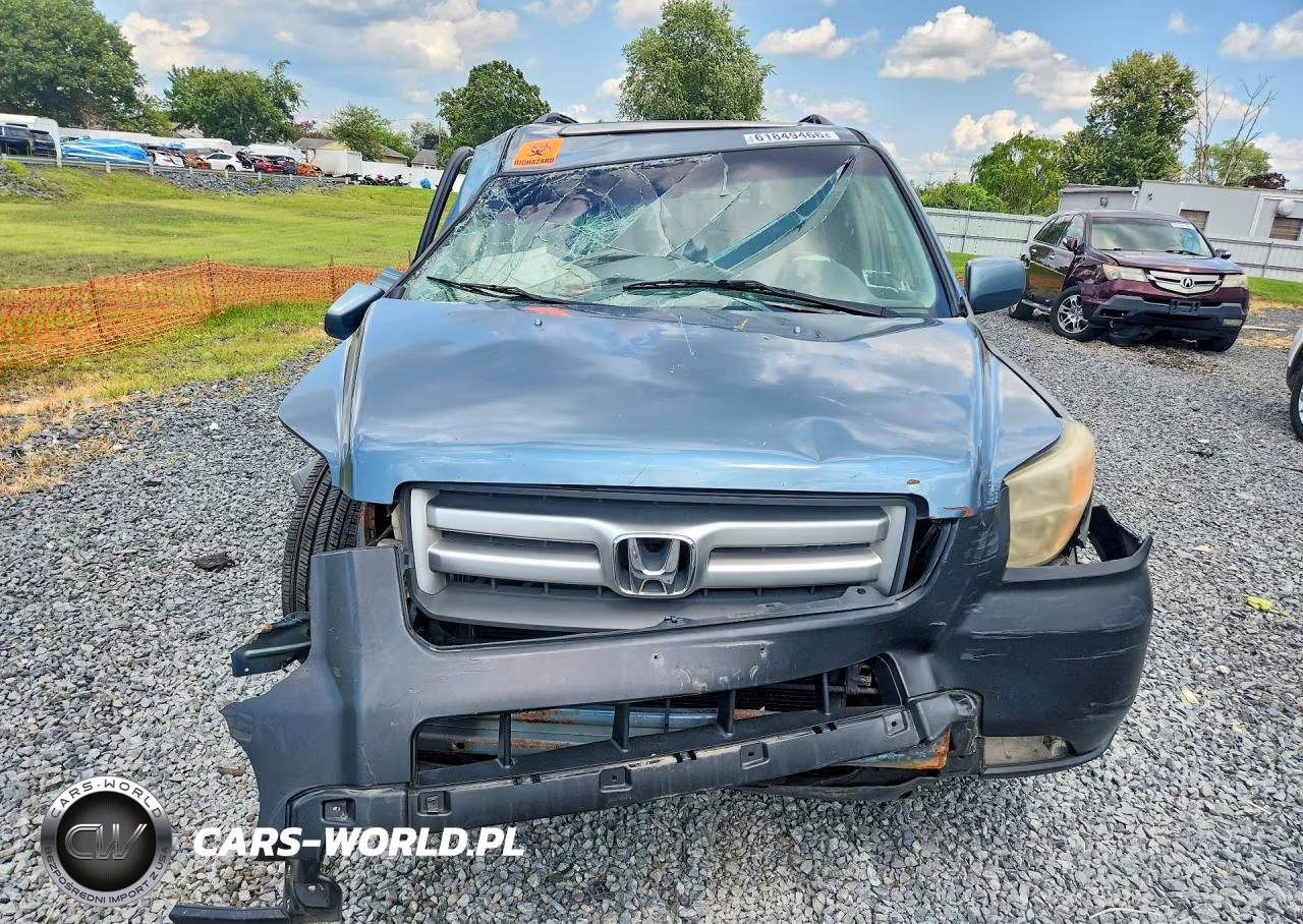 2007 Honda Pilot Exl VIN:5FNYF28727B017361 - 5