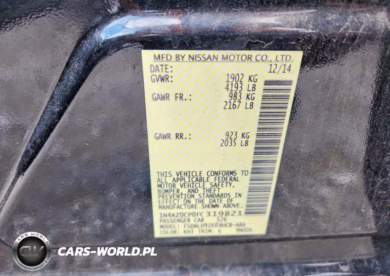2015 Nissan Leaf Sv VIN:1N4AZ0CP0FC319821 - 12