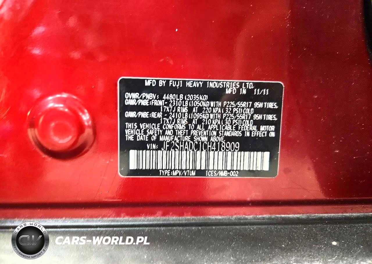 2012 Subaru Forester 2.5X Premium VIN:JF2SHADC1CH418909 - 13