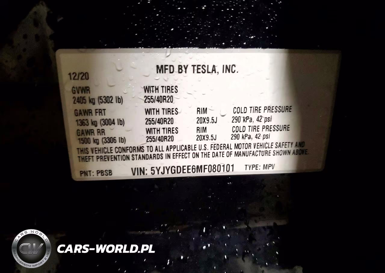 2021 Tesla Model Y VIN:5YJYGDEE6MF080101 - 13