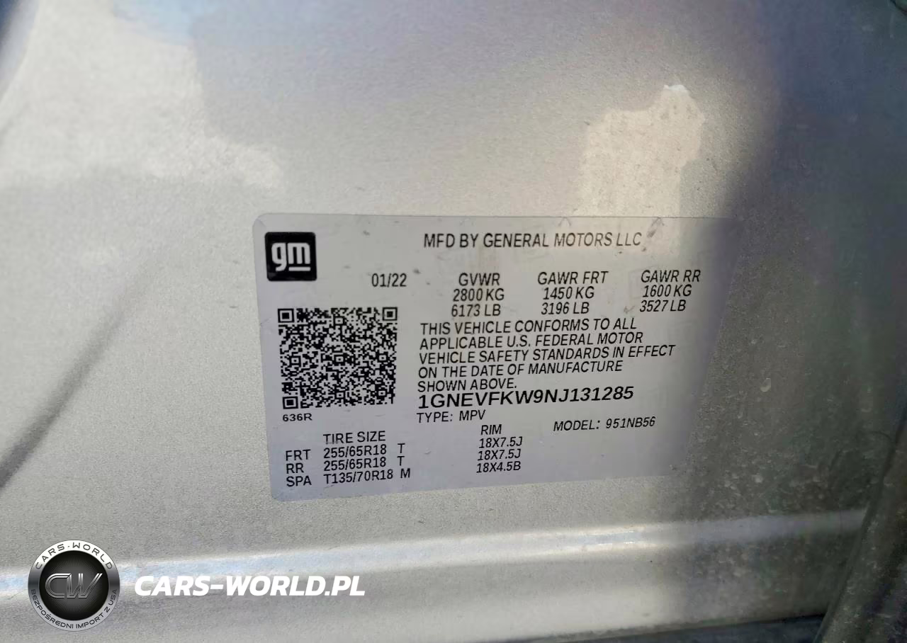 2022 Chevrolet Traverse Ls VIN:1GNEVFKW9NJ131285 - 13